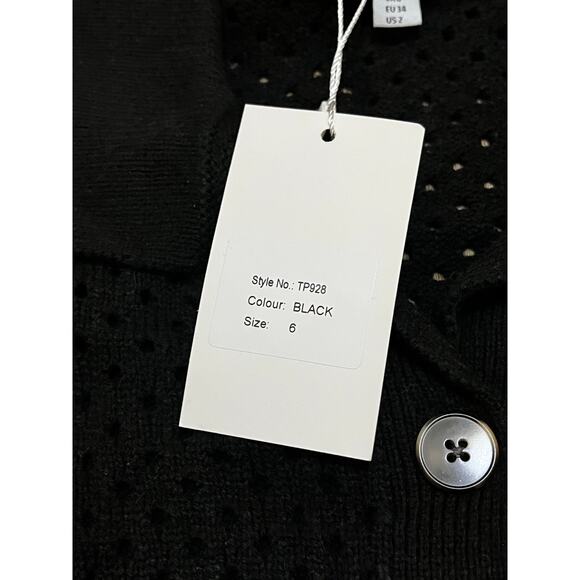 Aria Cove Black Womens Top Size 2 - Picture 4 of 6